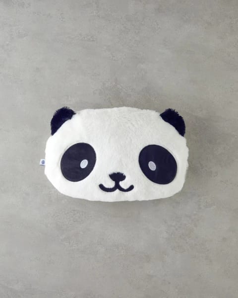 کوسن تزئینی پلوش بچه پاندا Sweet Panda ۴۰×۲۶ سانتی‌متر سفید