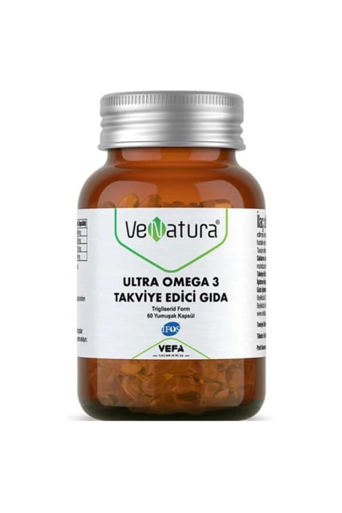 VeNatura Ultra Omega 3 مکمل غذایی 60 کپسول (E2'quality)