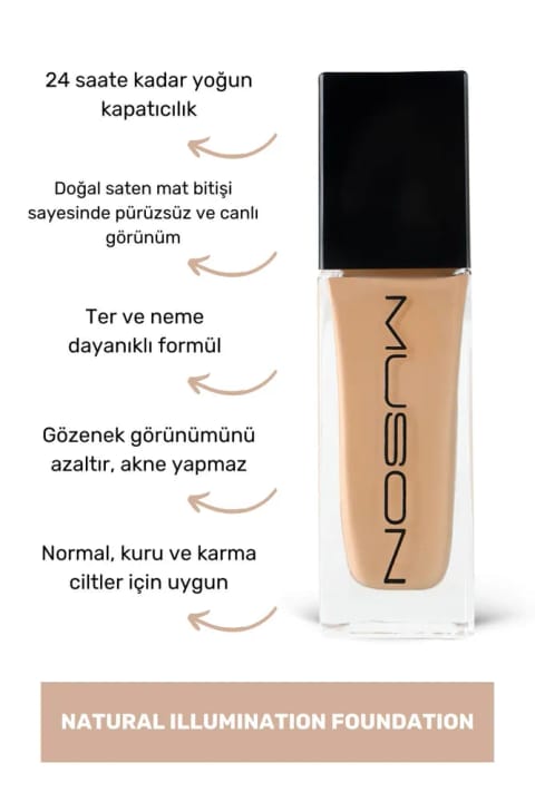 فاندیشن طبیعی درخشان Muson - سایه medium 30ml