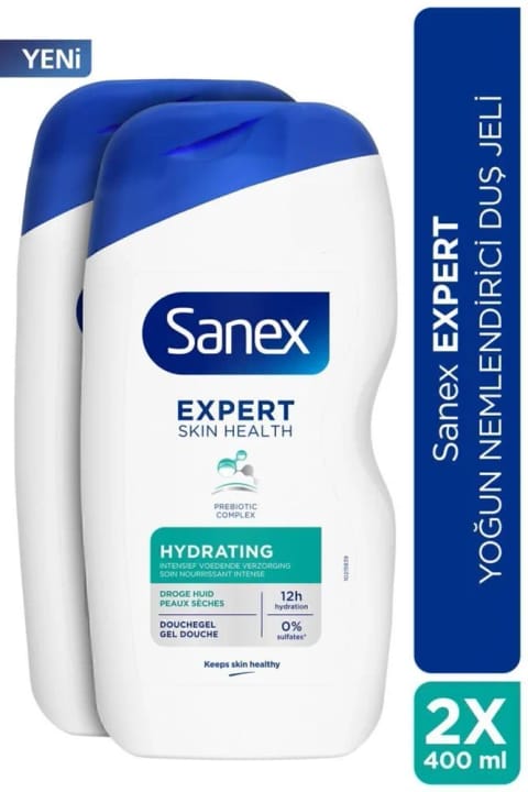 Sanex Expert شاورژل مرطوب‌کننده شدید 2×400 میلی‌لیتر