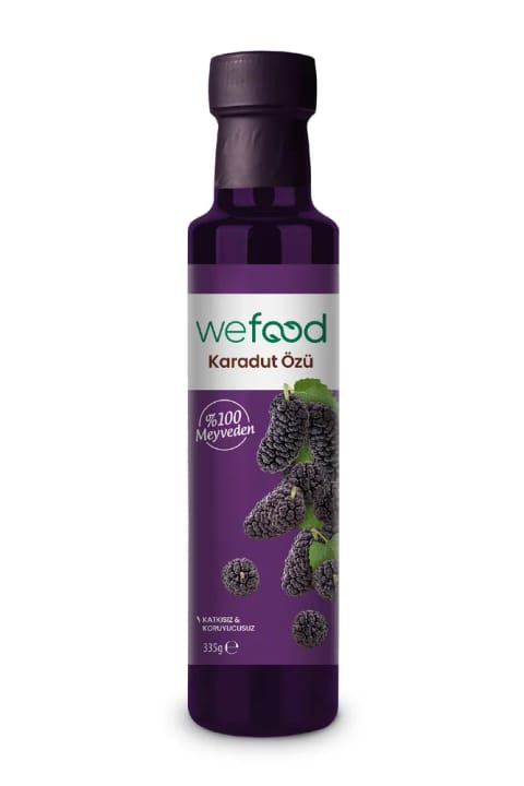 عصاره شاهتوت Wefood 335 گرم (پرس سرد، بدون افزودنی و نگهدارنده)