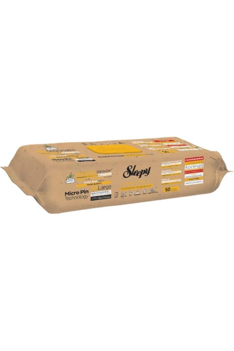 Sleepy Easy Clean دستمال مرطوب تمیزکننده سطح زیست‌تخریب‌پذیر – ۵۰ عدد بزرگ، میخک و...