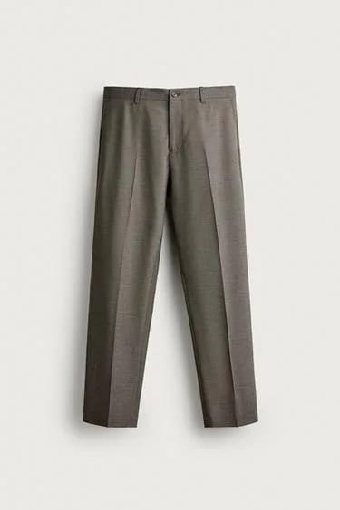 HOUNDSTOOTH شلوار سرهمی کلاسیک فیت معمولی