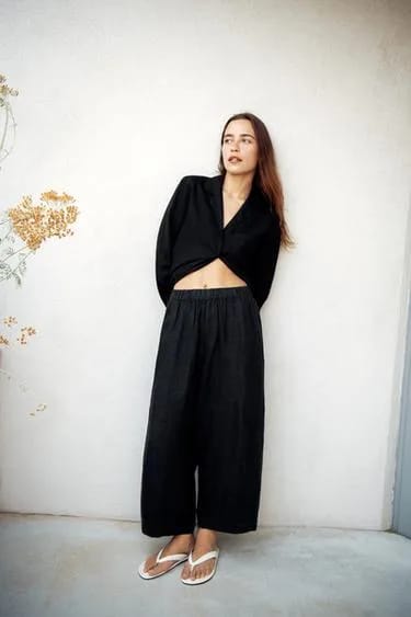 شلوار کتان ۱۰۰٪ مدل بارل ZW COLLECTION