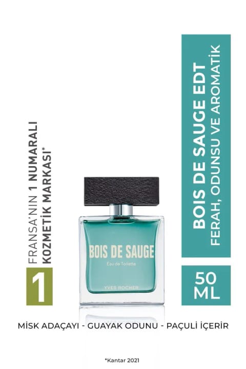 Yves Rocher Bois de Sauge ادویهای چوبی مردانه EDT