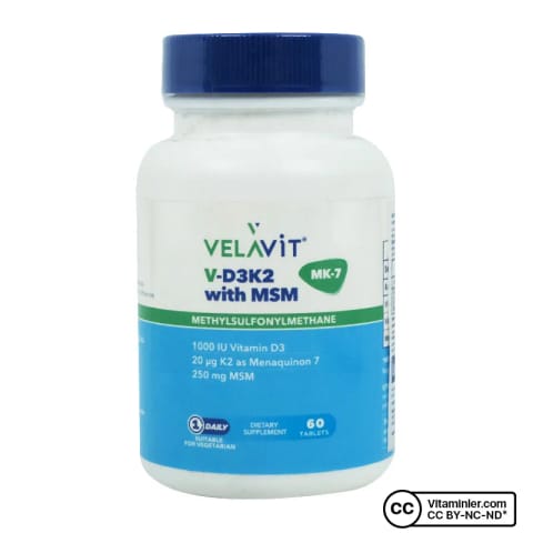 ولاویت V-D3K2 with MSM ۶۰ قرص