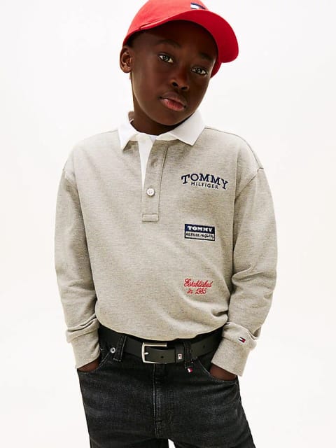پیراهن پولو طرح‌دار چندگانه پسرانه Tommy