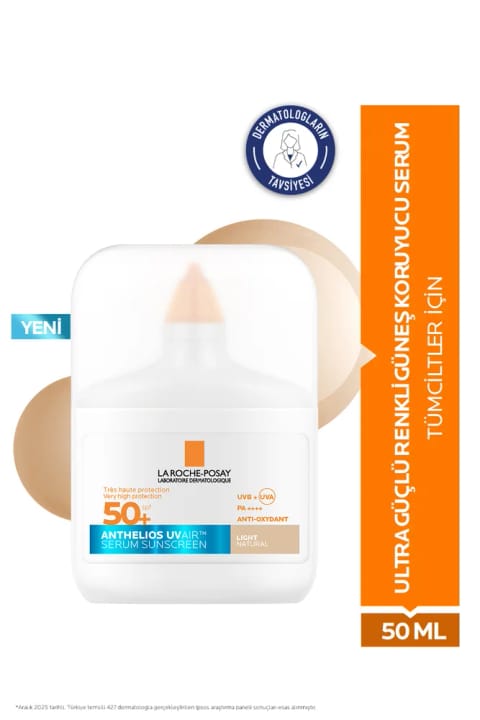 La Roche Posay Anthelios UVAIR SPF50+ رنگ‌دار با ظاهری روشن...