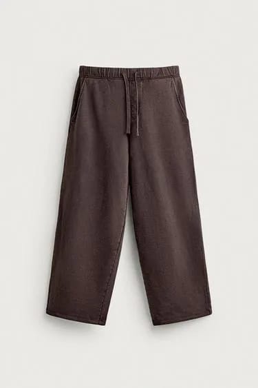 Zara شلوار جoggینگ اسلمشده با فیت ریلکس