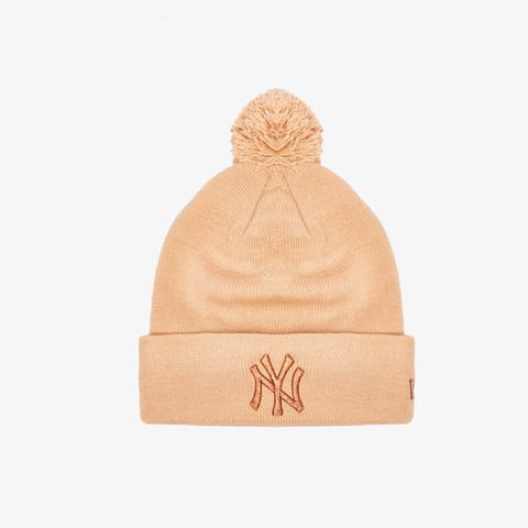 کلاه بافت New Era Metallic Bobble Neyyan بژ زنانه