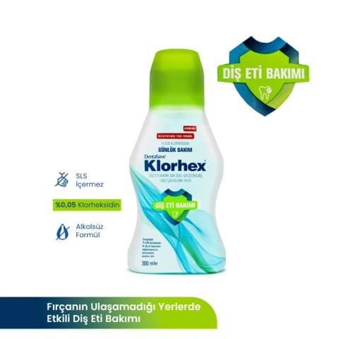 DentaSave Klorhex دهانشویه مراقبت روزانه ۳۰۰ میلی‌لیتر