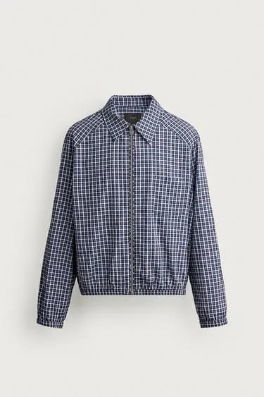 TEXTURED CHECK OVERSHIRT
