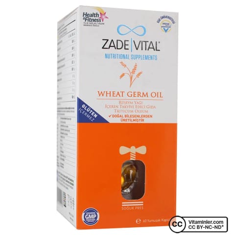 Zade Vital روغن جوانه گندم 500 میلیگرم 60 کپسول