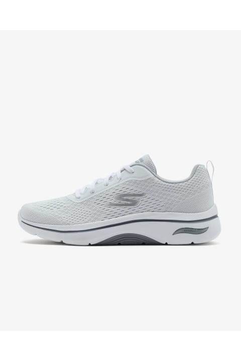 کفش پیادهروی مردانه SKECHERS GO WALK ARCH FIT 2.0 - IDYLLIC 2 سفید/خاکستری