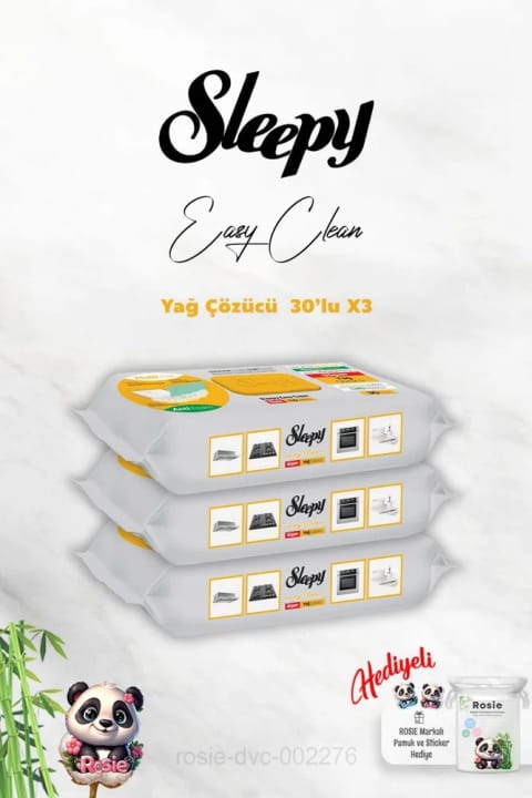 Sleepy چربیزدا بسته ۳۰ عددی X 3 به همراه هدیه Rosie