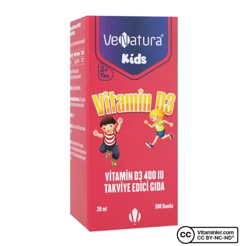 وناتورا Kids Vitamin D3 400 IU 20 mL