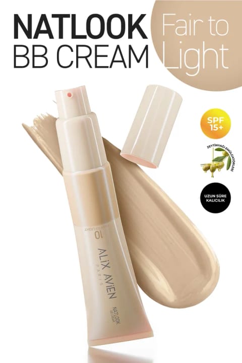 Alix Avien BB کرم SPF15 آبرسان با درخشش طبیعی - Natlook — 10 Fair Light