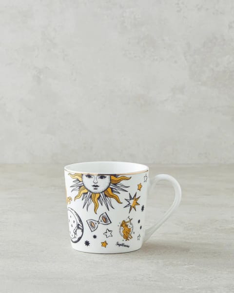 ماگ Talisman Spirit New Bone China ۳۷۰ میلی‌لیتر مشکی-سفید-طلایی