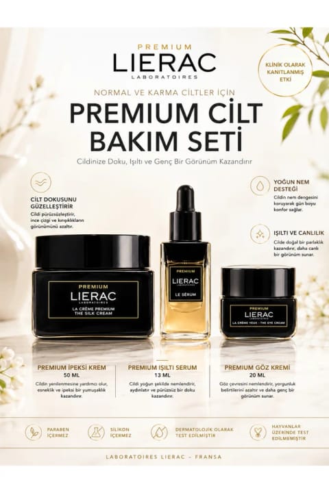 Lierac کرم ضد پیری و ترمیمکننده پوست برای پوست معمولی و مختلط، روشنکننده