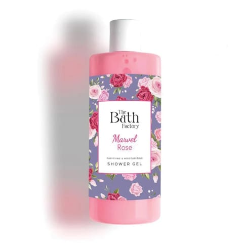 THE BATH FACTORY Marvel Rose مرطوب‌کننده و مغذی ژل دوش 400 میلی‌لیتر