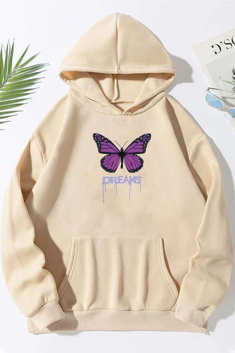 سویشرت اورسایز یونیسکس طرح پروانه Dream برند uyguntarz