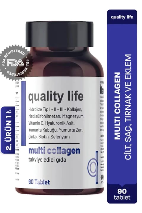 کلاژن چندگانه Quality Life 90 قرص