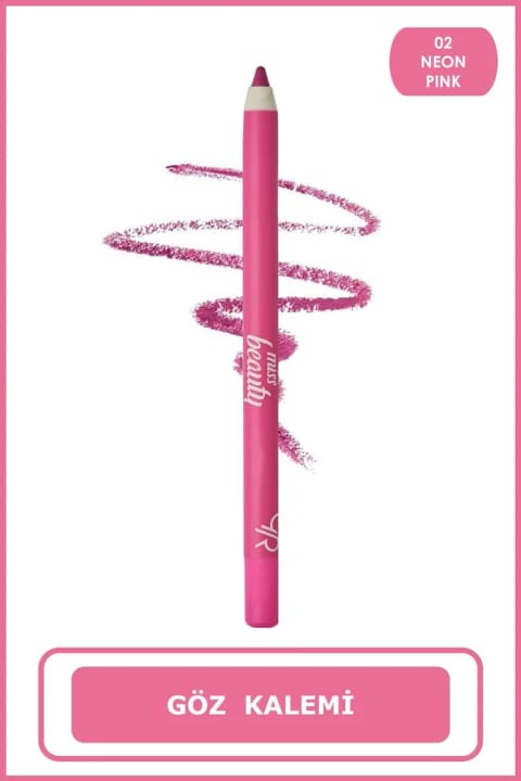 مداد چشم Golden Rose Miss Beauty Colorpop شماره 02 رنگ Neon Pink حاوی روغن پنبه