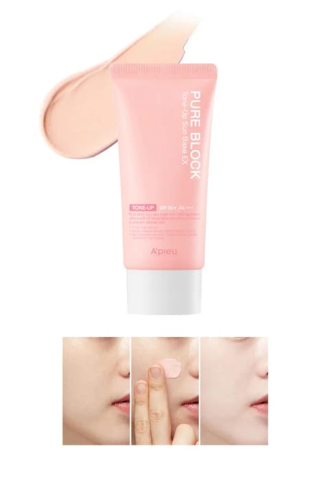 Missha A'PIEU Pure Block Tone-Up Sun SPF50+ روشن‌کننده