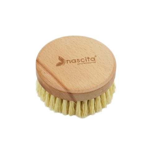برس ماساژ گرد چوبی Nascita مدل Tampiko (۹×۹ سانتیمتر)