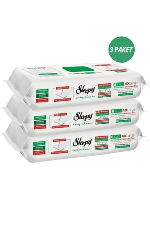 Sleepy Easy Clean دستمال و توالتی تمیزکننده کف با صابون سفید سازگار با موپ