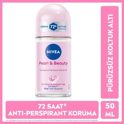Nivea دئودورانت رولی زنانه Pearl & Beauty 50 میلیلیتری