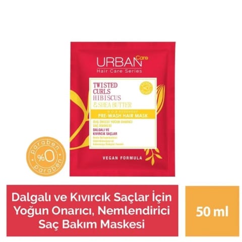 Urban Care ماسک مو هیبیسکوس و شی باتر 50 میلی‌لیتر