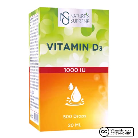 Nature's Supreme Vitamin D3 1000 IU 20 mL قطره