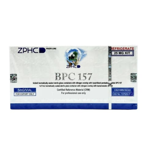 ZPHC BPC 157 5 mg × 5 ویال ۲۵ mg