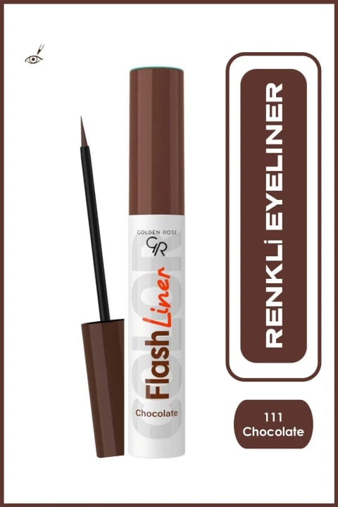 Golden Rose Flash Liner خط چشم مایع رنگی - 111 شکلاتی