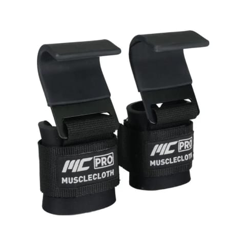 MuscleCloth Lifting Hooks قلاب وزنه‌برداری مشکی