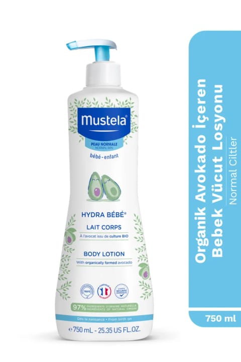 Mustela Hydra Bebe لوسیون بدن کودک و خردسال با آووکادوی ارگانیک