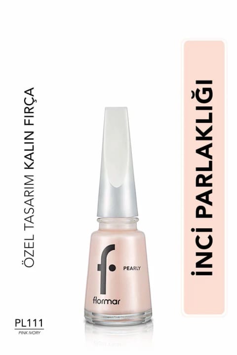 لاک ناخن مرواریدی فلورمار (صورتی) - Pl111 Pink Ivory