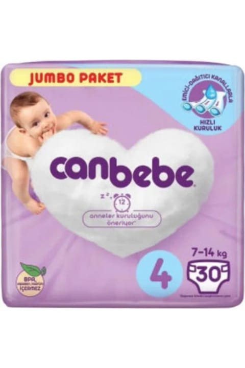 Canbebe Jumbo 4 Maxi 30'lu