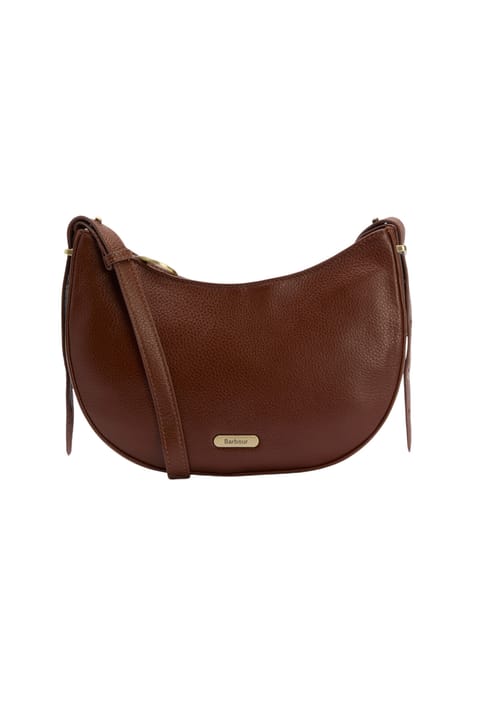 کیف دوشی چرمی Barbour Sorrel مدل BR11 رنگ قهوه‌ای