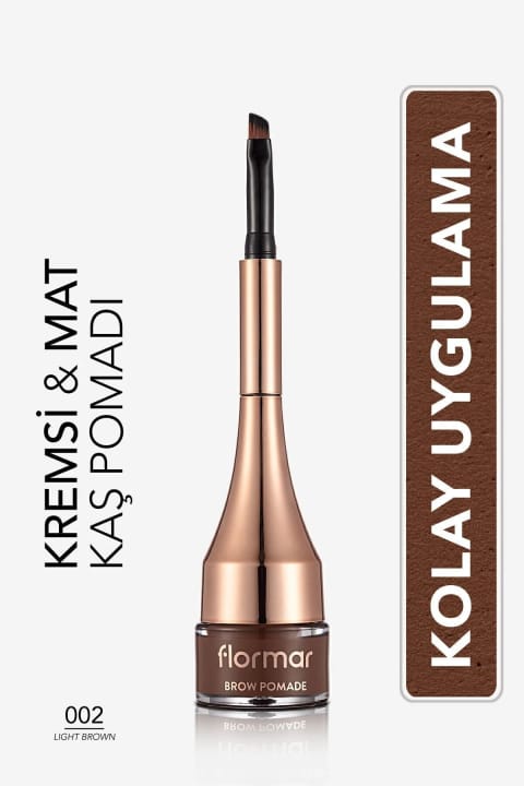 Flormar پوماد ابرو با پیگمنت بالا و ماندگاری - Brow Pomade - 002 Light Brown - 8...