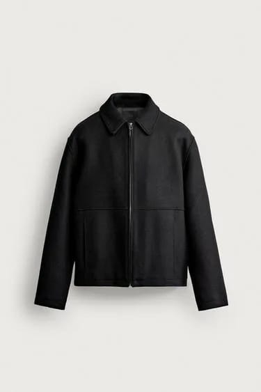 Zara کت پشمی با فیت کلاسیک
