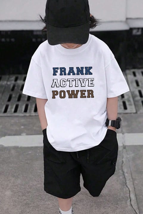 تی‌شرت نخی چاپی Frank Active Power کودک uyguntarz