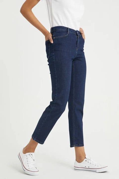 Ramrod Jeans شلوار جین مام Calista آبی تیره