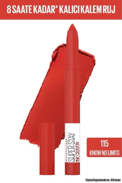 Maybelline New York Super Stay Ink Crayon مات لیپستیک - Spiced Up - 115