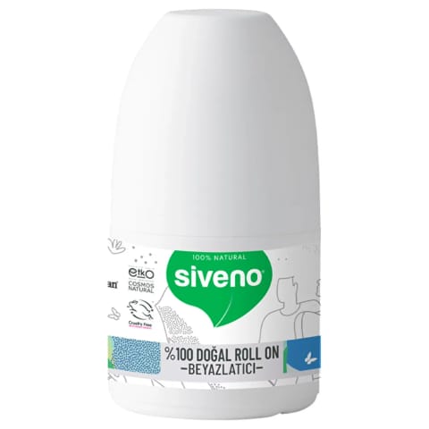 Siveno دئودورانت رولی زنانه با اثر روشن‌کنندگی ۱۰۰٪ طبیعی ۵۰ میلی‌لیتر