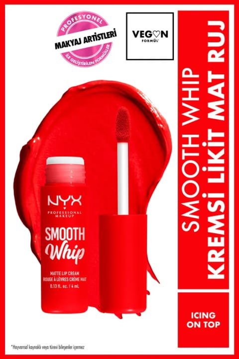 رژ لب مایع مات کرمی NYX Professional Makeup Smooth Whip - Icing On Top