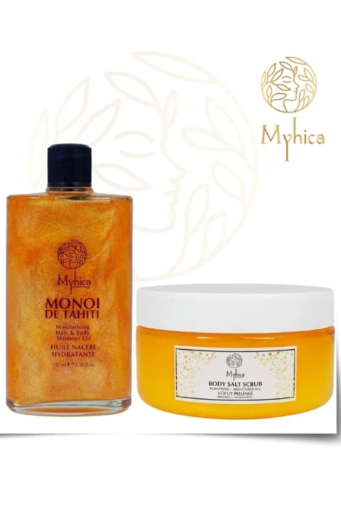 Myhica روغن مرطوبکننده درخشان مو و بدن + مغذی، پاککننده و آبرسان...