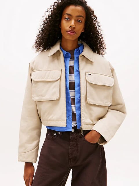 کاپشن کراپ زنانه TJW مدل Workwear