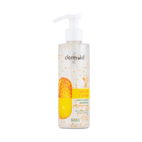 Dermokil Kojik Asit Vitamin C لکهبر ضد لک ژل شستشوی صورت ۲۰۰ میلیلیتر